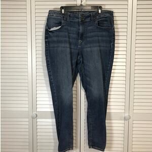 M Jeans by Maurices Blue Dark Wash Mid Rise Stretch Skinny Jean Women 20W